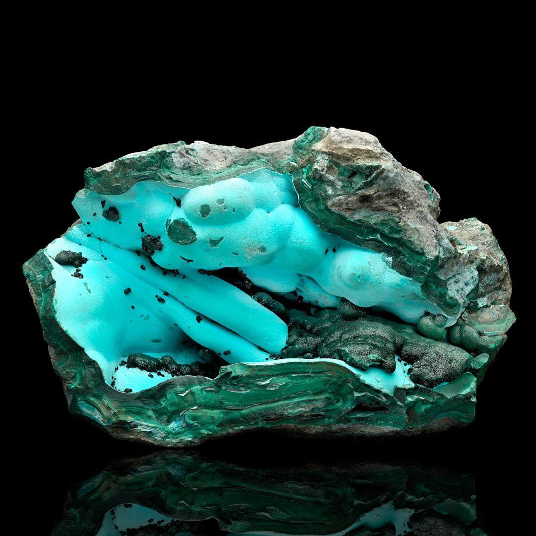 Malachite con crisocolla - 14 lb In condizioni Nuovo in vendita a New York, NY