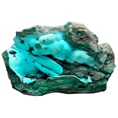 Malachit mit Chrysokoll - 14 lb