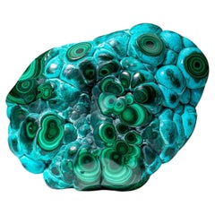 Malachite with Chrysocolla Polished Stone from Democratic Republic of the Congo