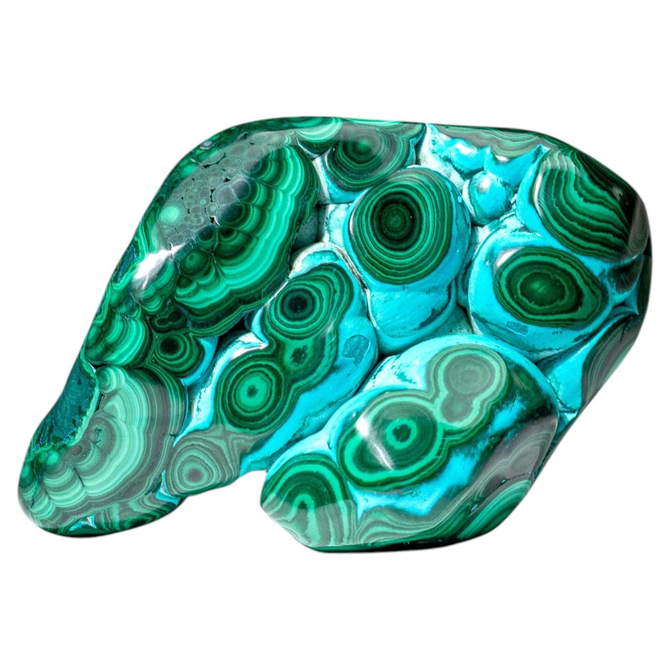 Malachite with Chrysocolla Polished Stone from Democratic Republic of the Congo For Sale