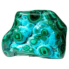 Malachite with Chrysocolla Polished Stone from Democratic Republic of the Congo