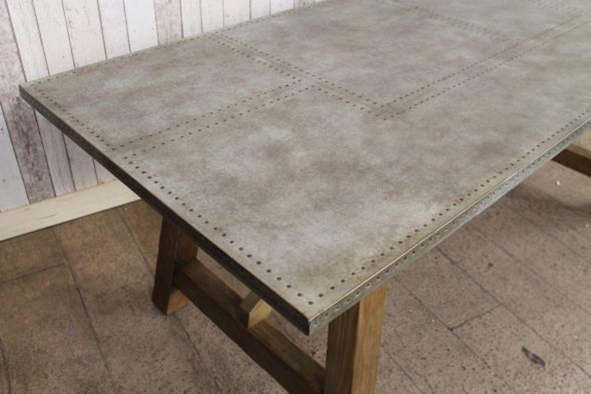 Malaga Zinc and Copper Dining Table Range, 20th Century For Sale 10