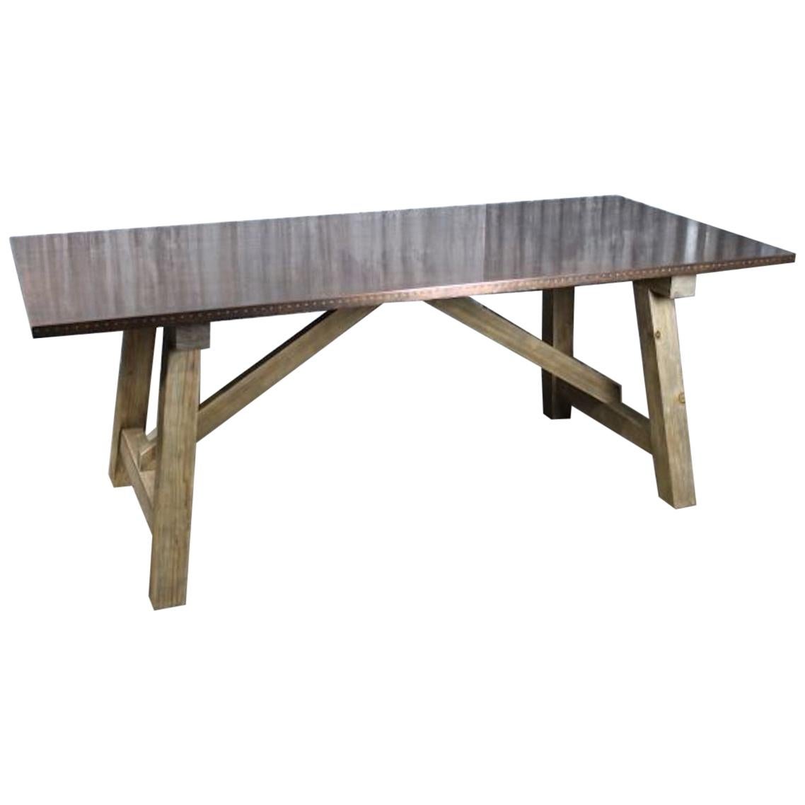 Malaga Zinc and Copper Dining Table Range, 20th Century For Sale
