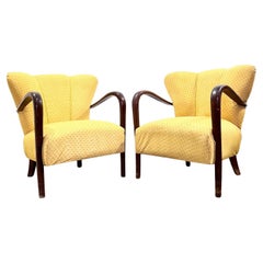 Malatesta & Masson Pair of armchairs Shell Mid-Century Design 1950's