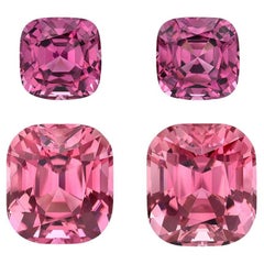 Malaya Garnet Pink Tourmaline Earrings Gem Set 9.69 Carats Loose Gemstones
