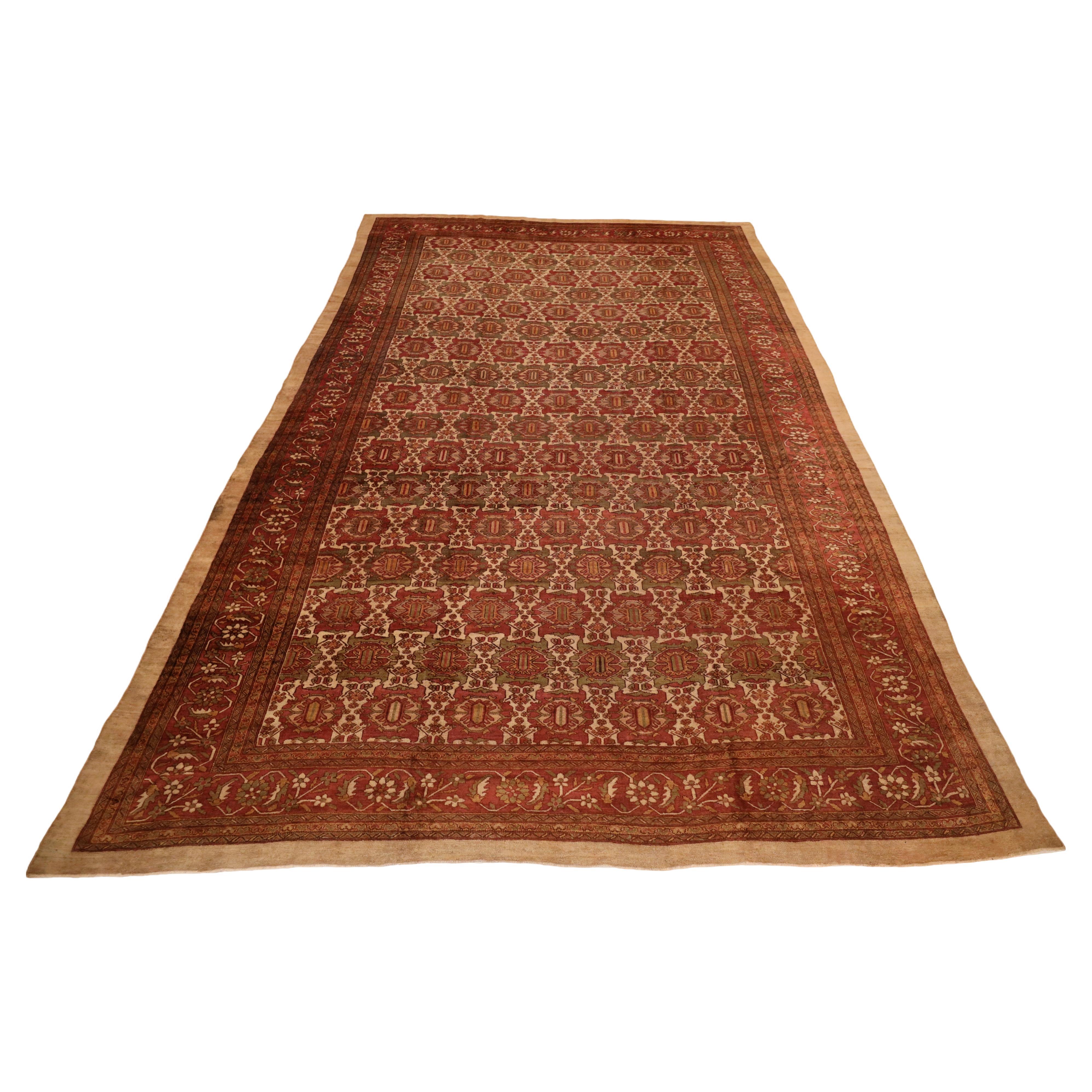 Malayer Antique Gallery-Size Rug - 13'0" x 19'4" For Sale