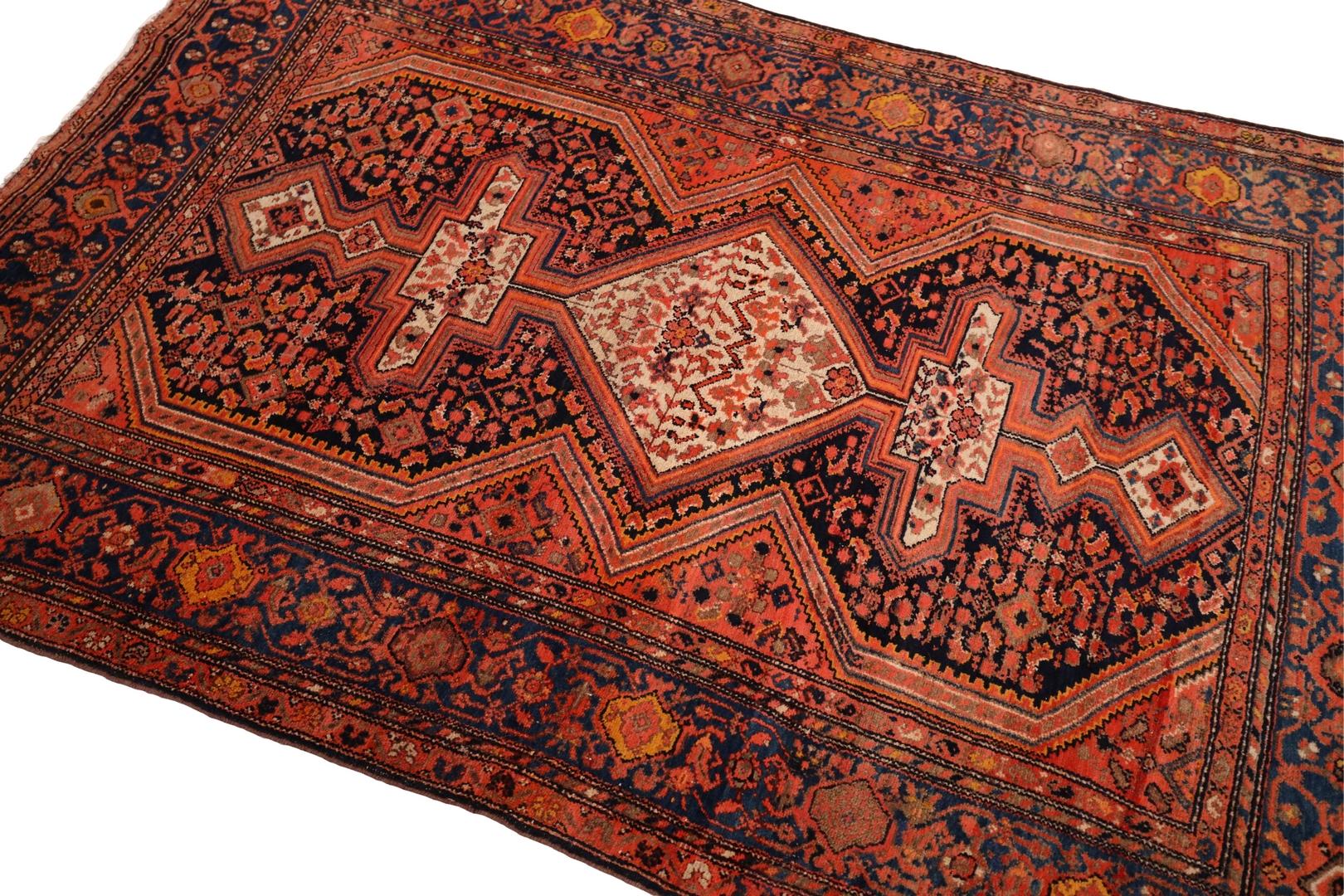 Malayer Antique Rug, Red Ivory - 4'6