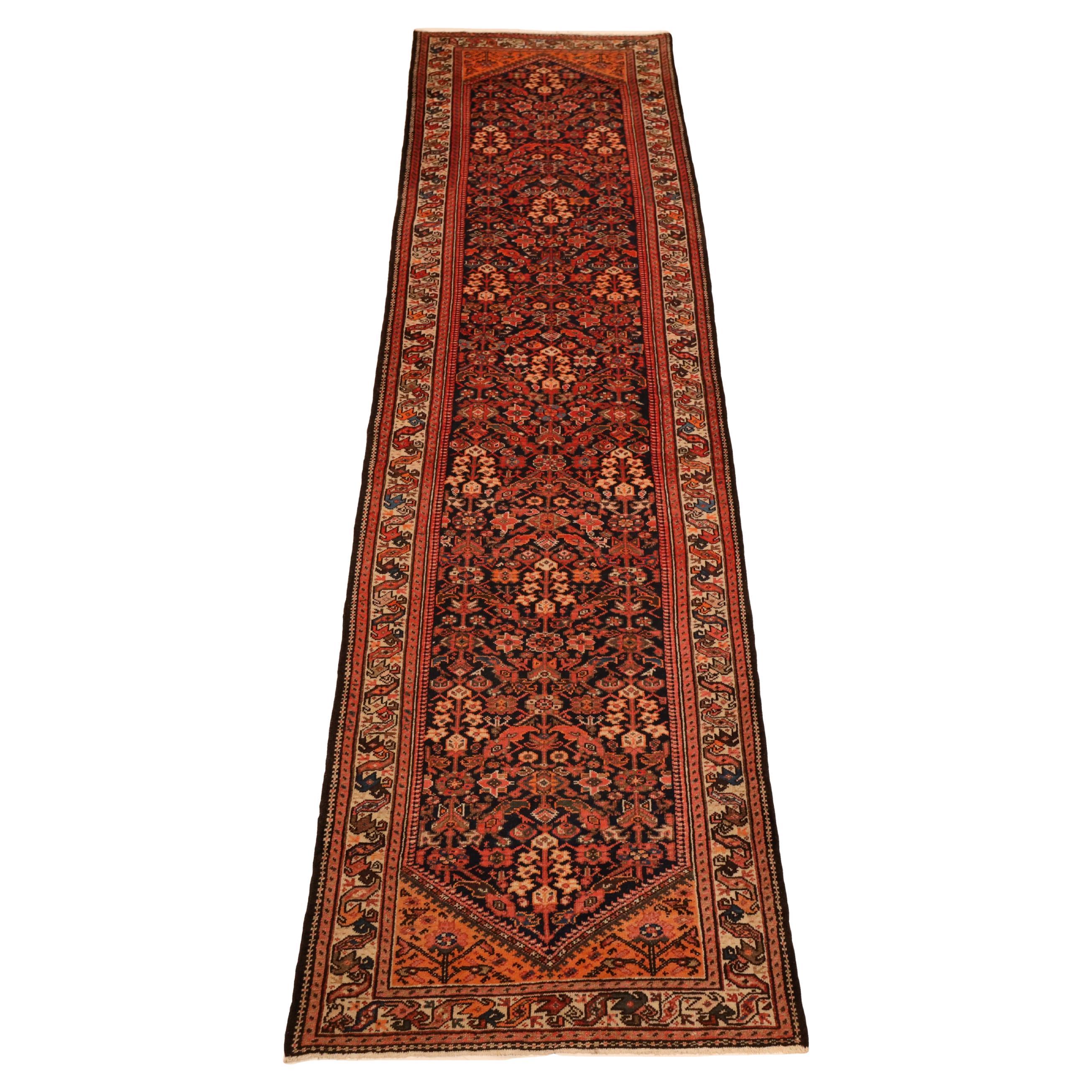 Malayer Antique Runner - 3'5" x 13'1" For Sale
