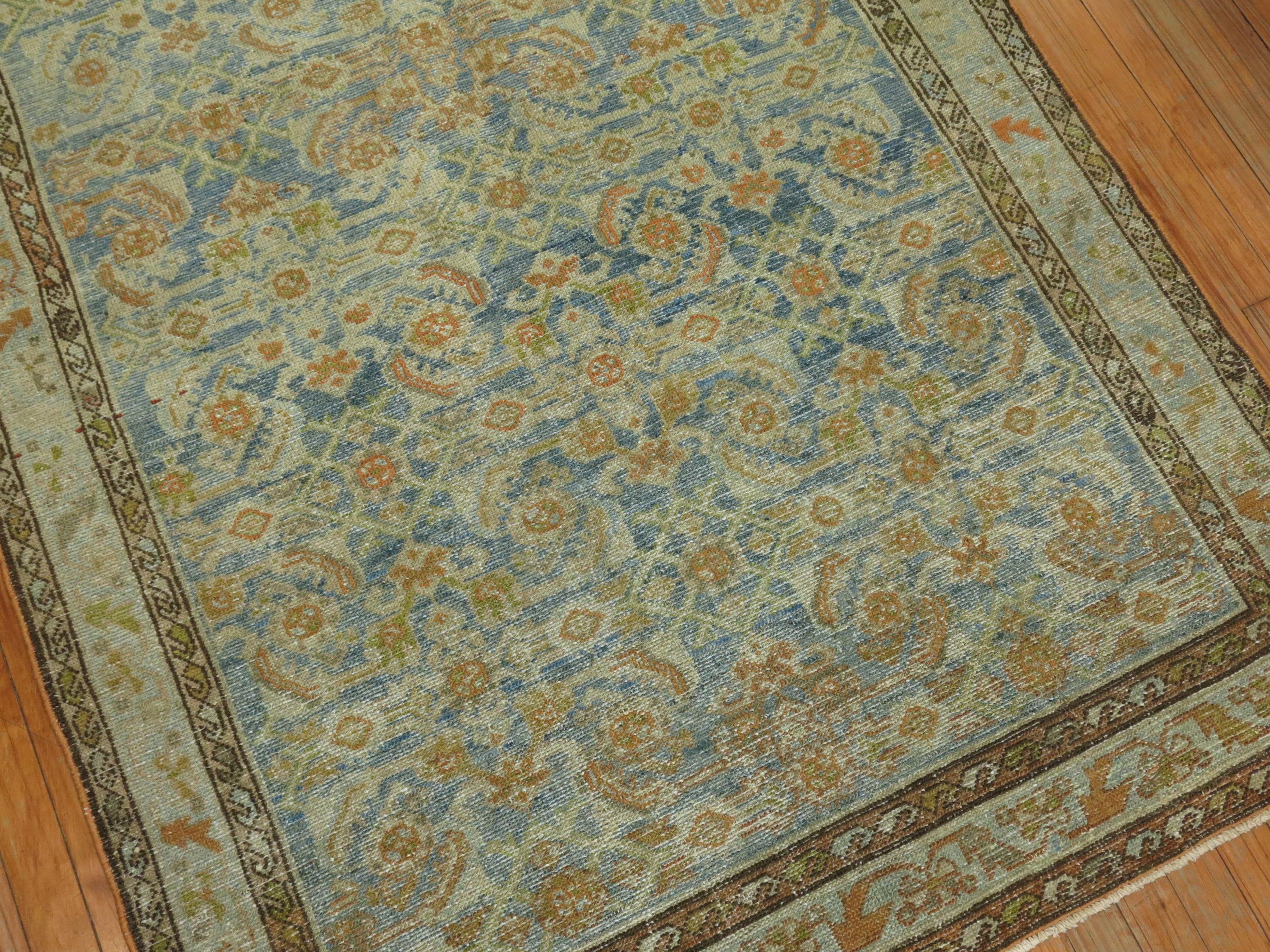Malayer Blue Persian Rug For Sale 1