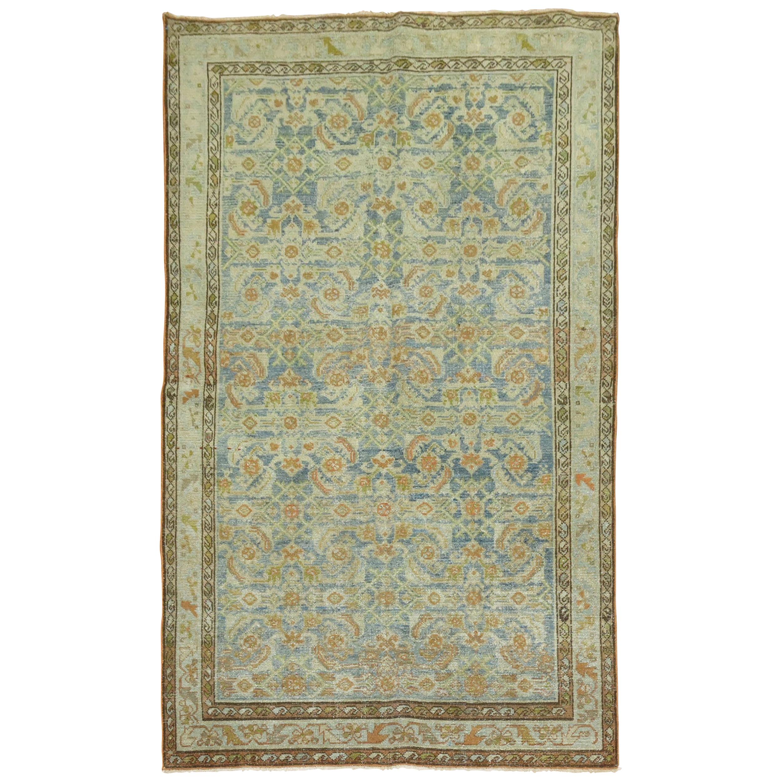 Blauer persischer Malayer-Teppich