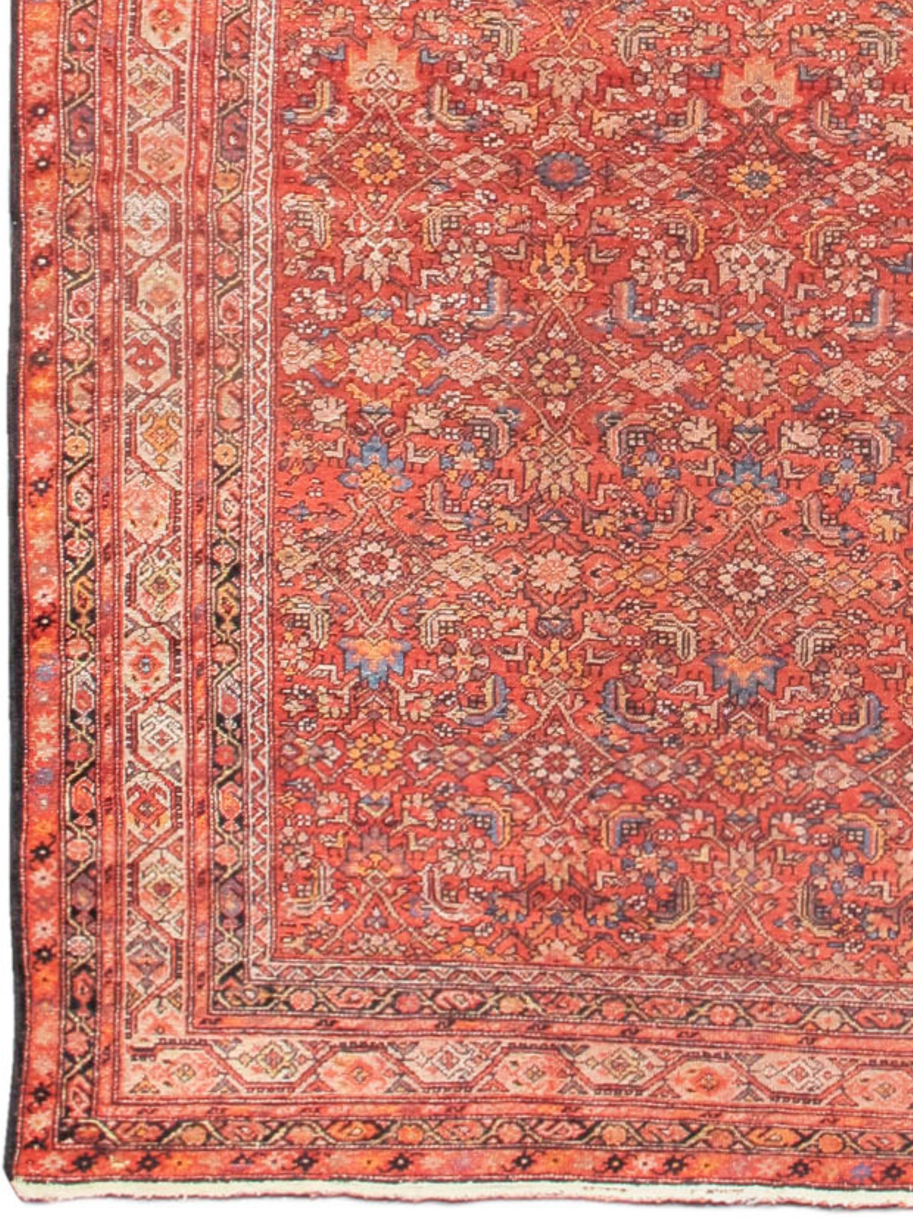 Langer Malayer-Teppich, um 1910 im Zustand „Gut“ im Angebot in San Francisco, CA