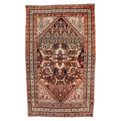 Malayer Medallion Mat Orange Tones