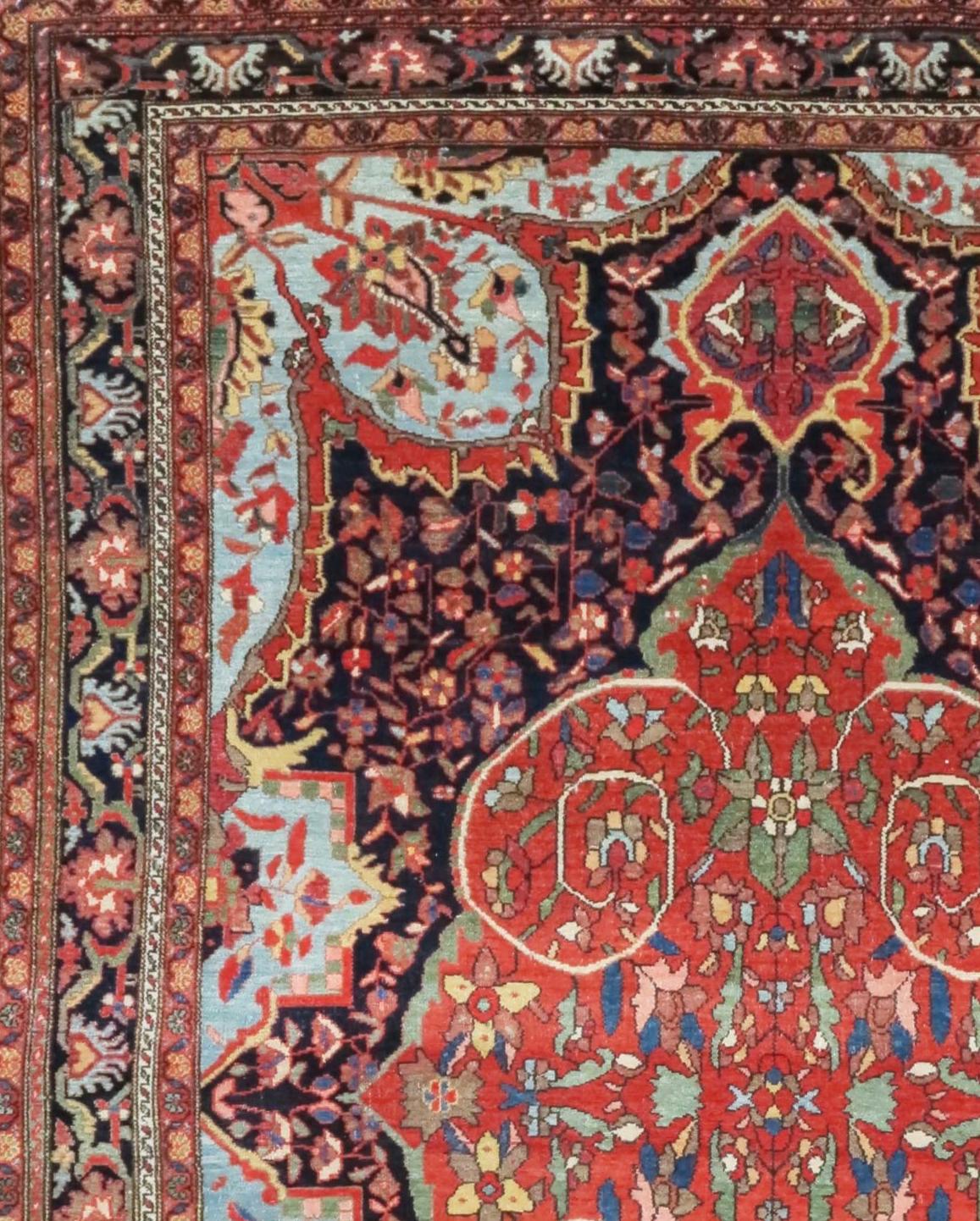 Hand-Woven Malayer Rug For Sale