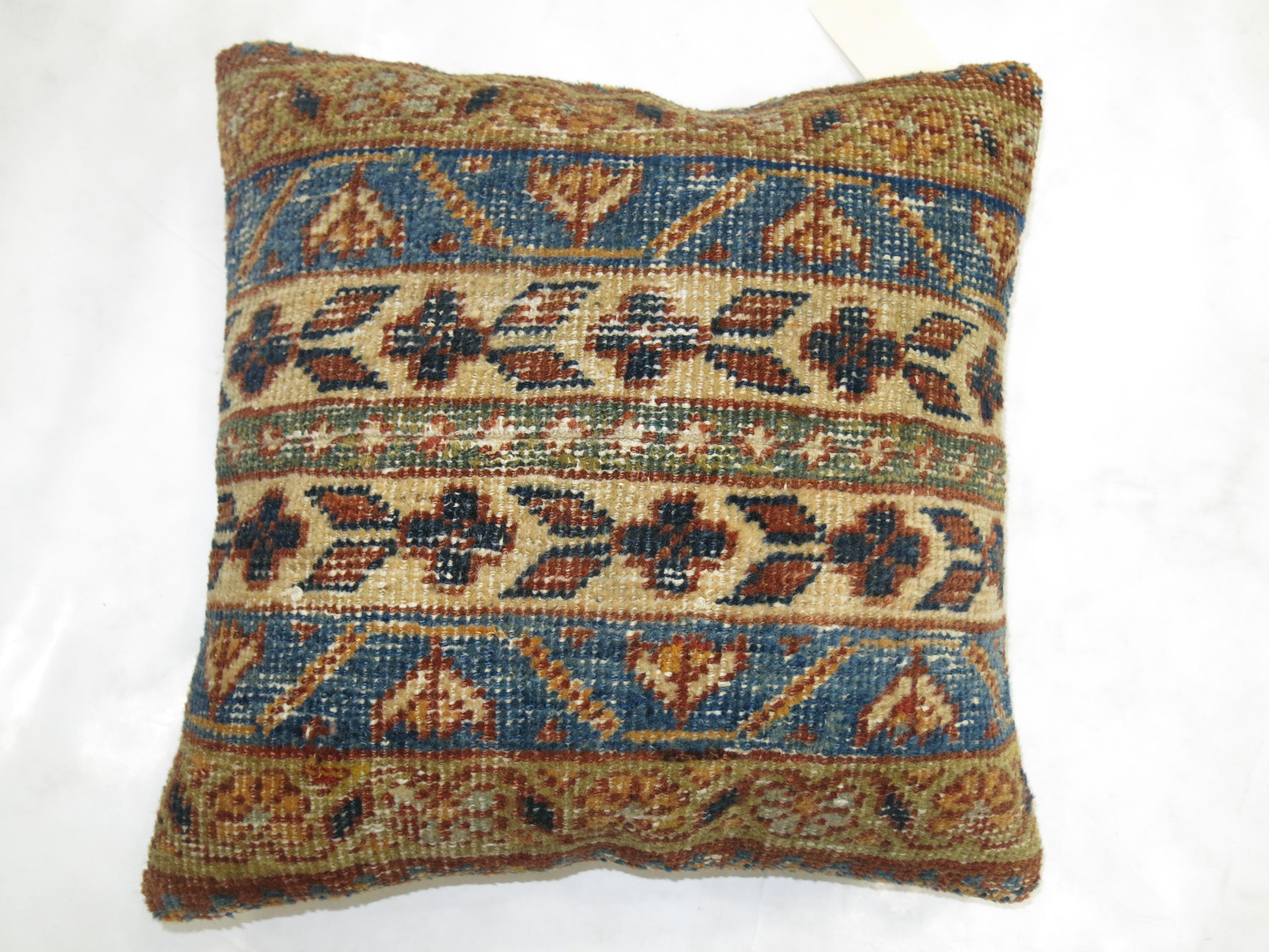 Malayer Antique Mahal Rug Pillow For Sale