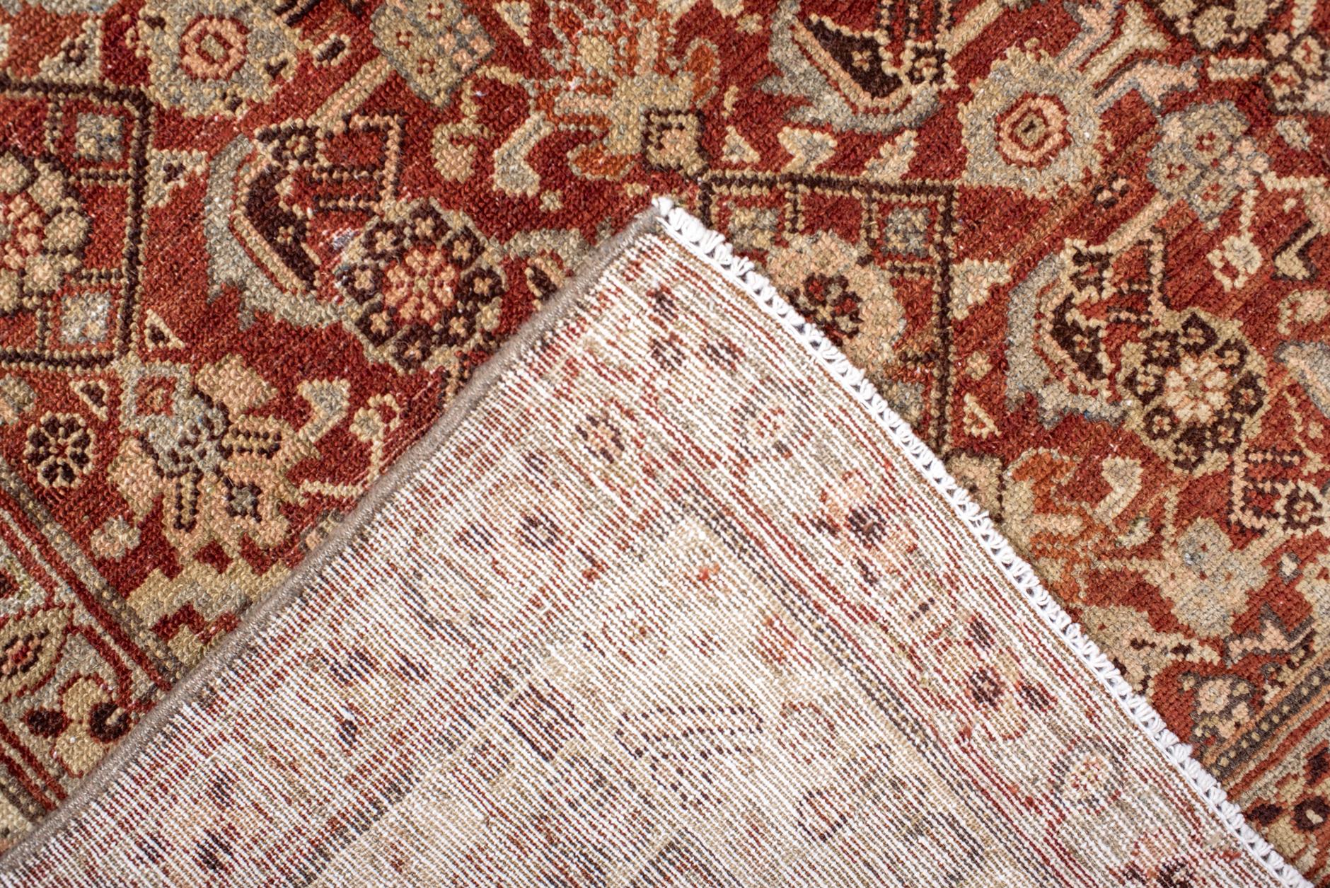 Malayer-Teppich mit traditionellem Allover-Herati-Muster im Zustand „Gut“ im Angebot in New York, NY