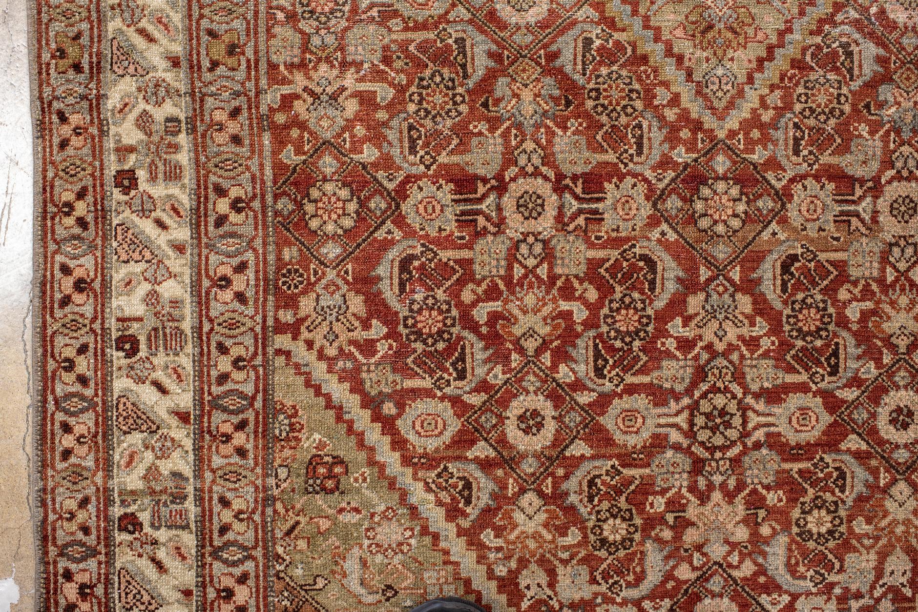 Malayer-Teppich mit traditionellem Allover-Herati-Muster (20. Jahrhundert) im Angebot