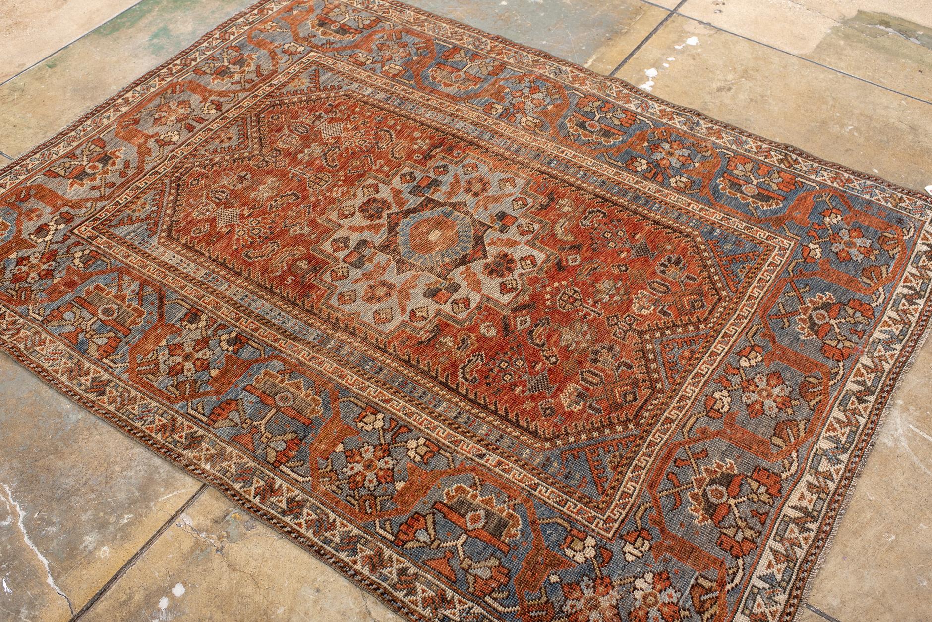 Malayer-Teppich mit traditionellem Allover-Herati-Muster im Angebot 1