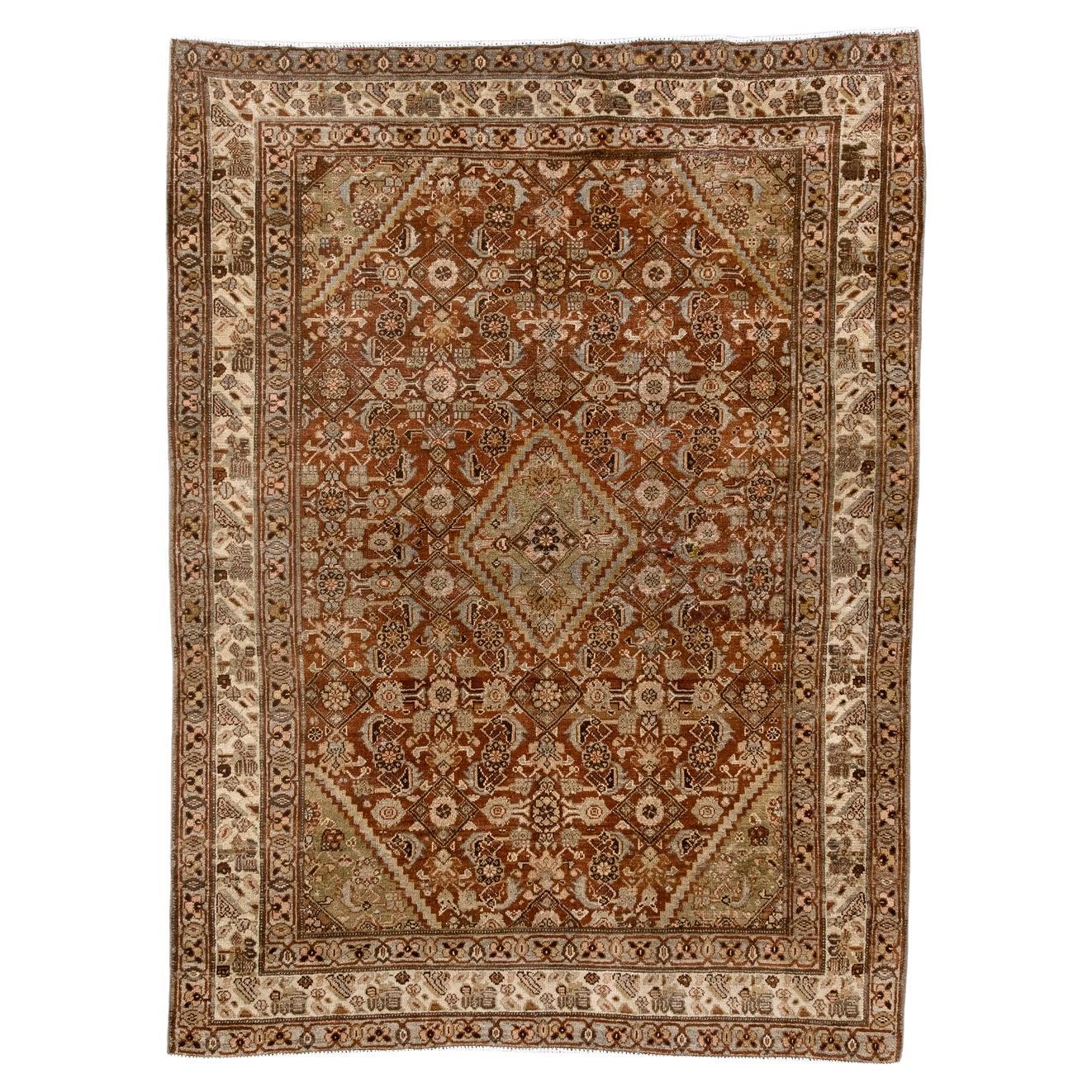 Malayer-Teppich mit traditionellem Allover-Herati-Muster im Angebot