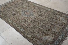 Malayer Rug with Aquamarine Diamond Medallion