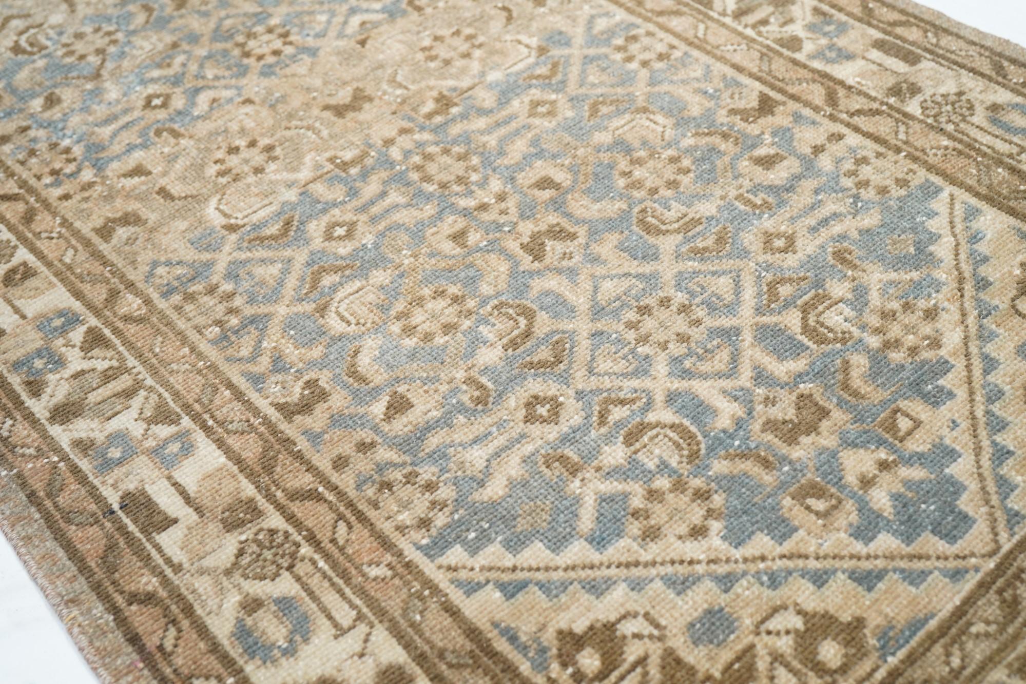 Wool Vintage Malayer Runner 2'6'' x 9'9'' For Sale