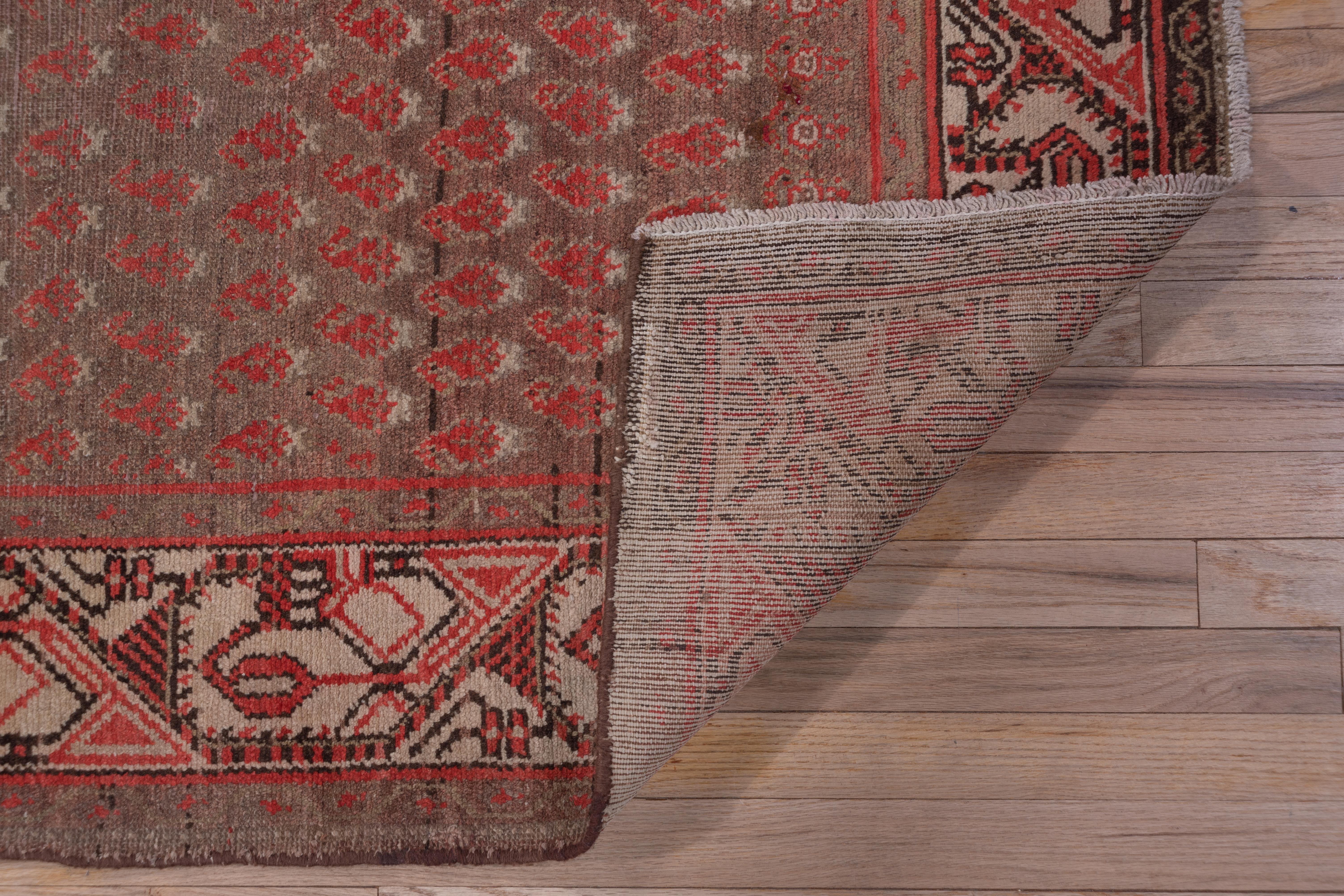 Wool Malayer Runner, Graphite Field, circa 1930s For Sale