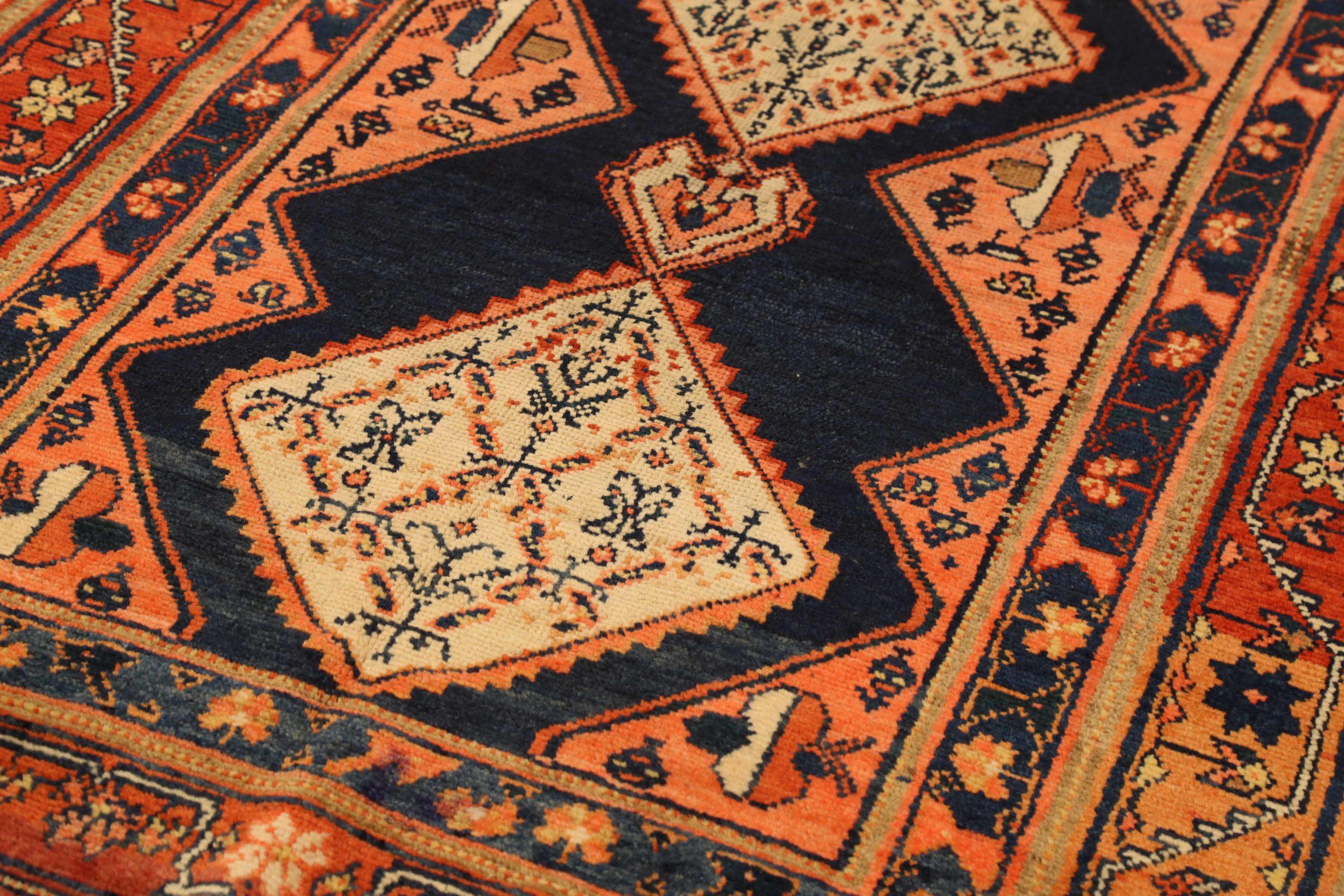 Discover the elegance of Persian Malayer featuring Small Rug in Circa 1880. Designed with Wool and IvoryNavy BluePinkRed, this exclusive design is perfect for enhancing your space.