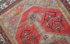 Malayer with Deep Coral, Khaki and Orange Accents c.1920