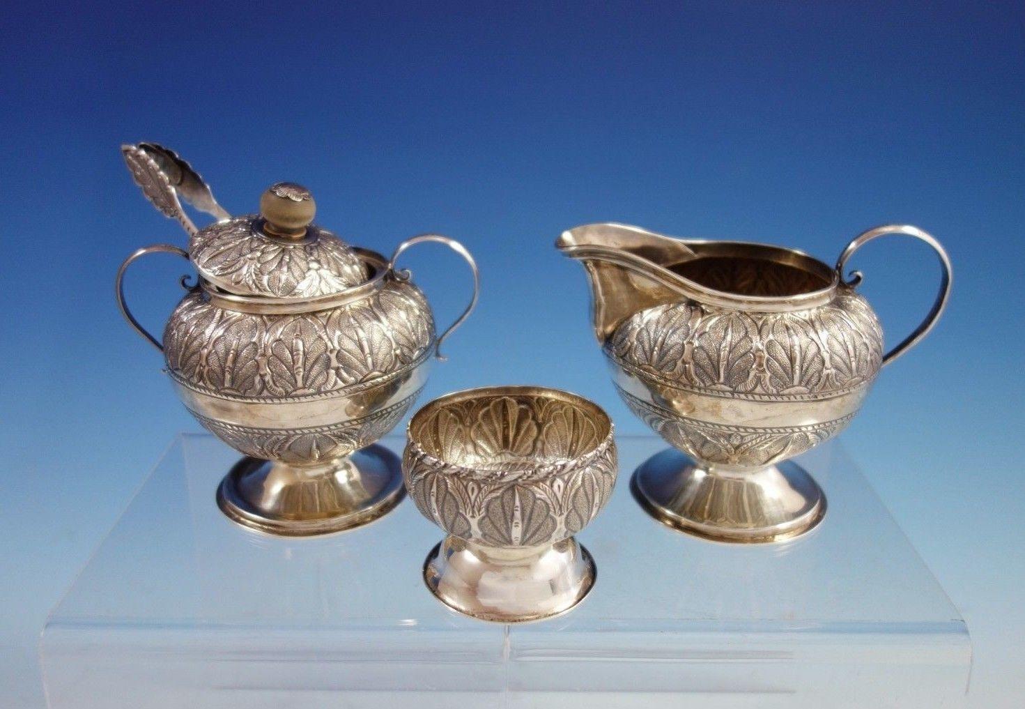 Malaysian Sterling Silver Tea Set 7-Piece Gift to Walter Mondale VP of USA 2
