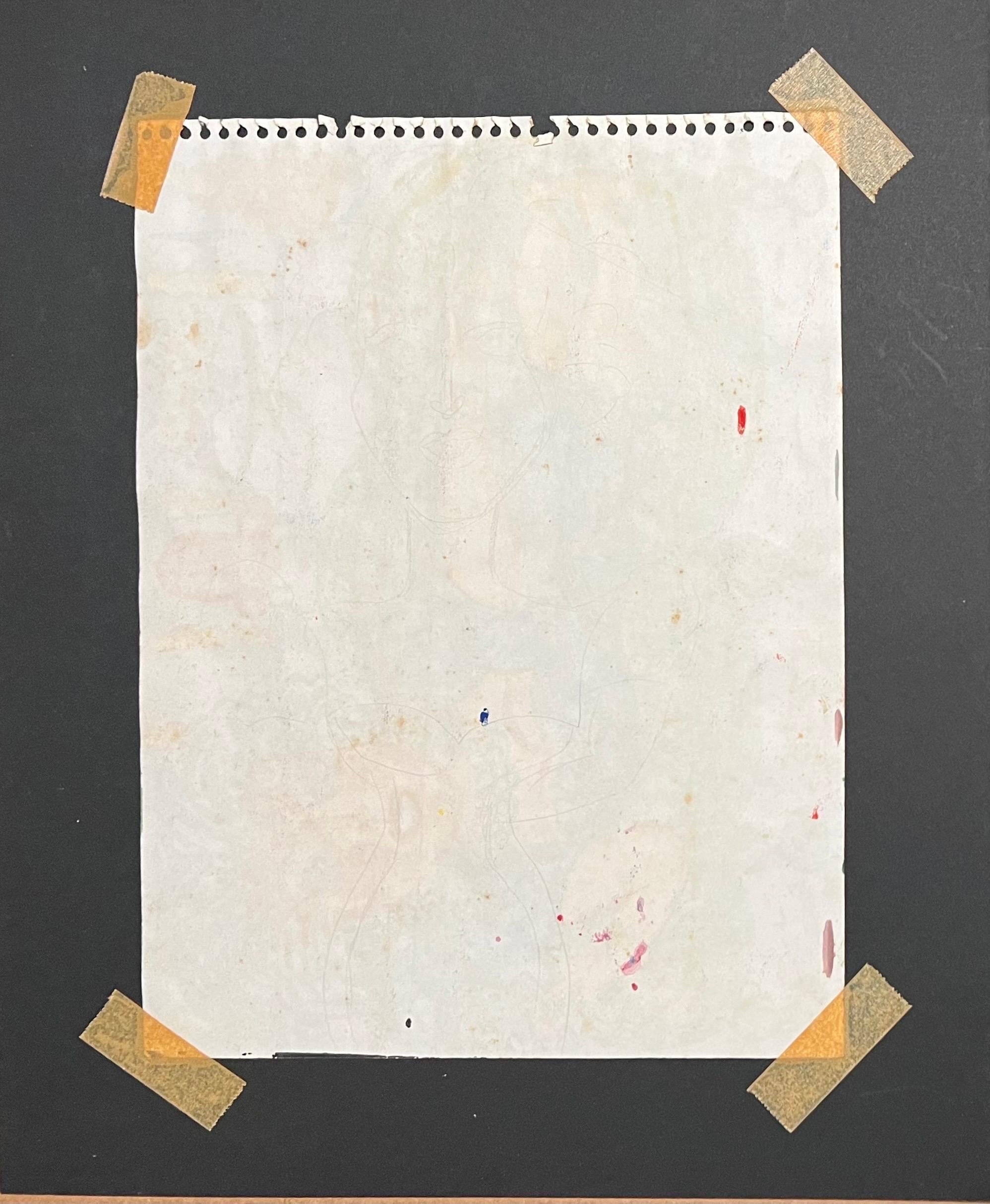 Malcah Zeldis Volkskunst Gouache Malerei Wein & Zigaretten Frau Außenseiter Künstler im Angebot 7