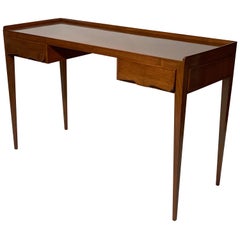 Malchiodi Midcentury Italian Center Writing Desk Two Drawers