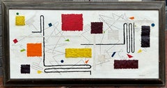 Mid-Century Modern Abstract Oil Painting