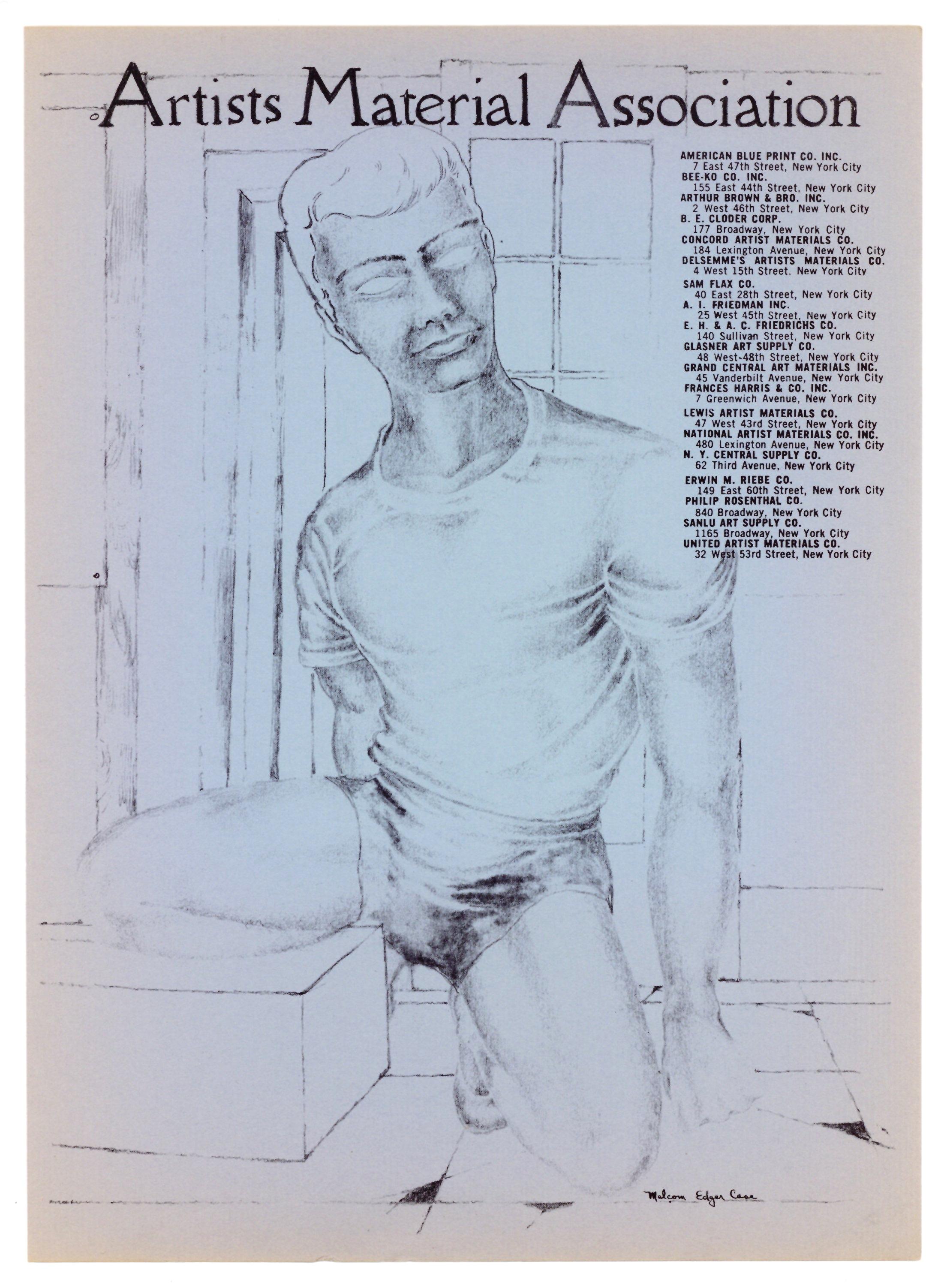 litografía original - Print de Malcolm Edgar Case