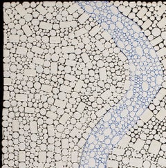 Lander River Acrylic Painting on Linen, Contemporary, Unframed, 2010+