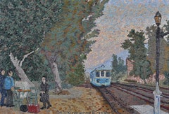 Zevgolatio - Pointillist Oil on Canvas Modernist Greece Painting