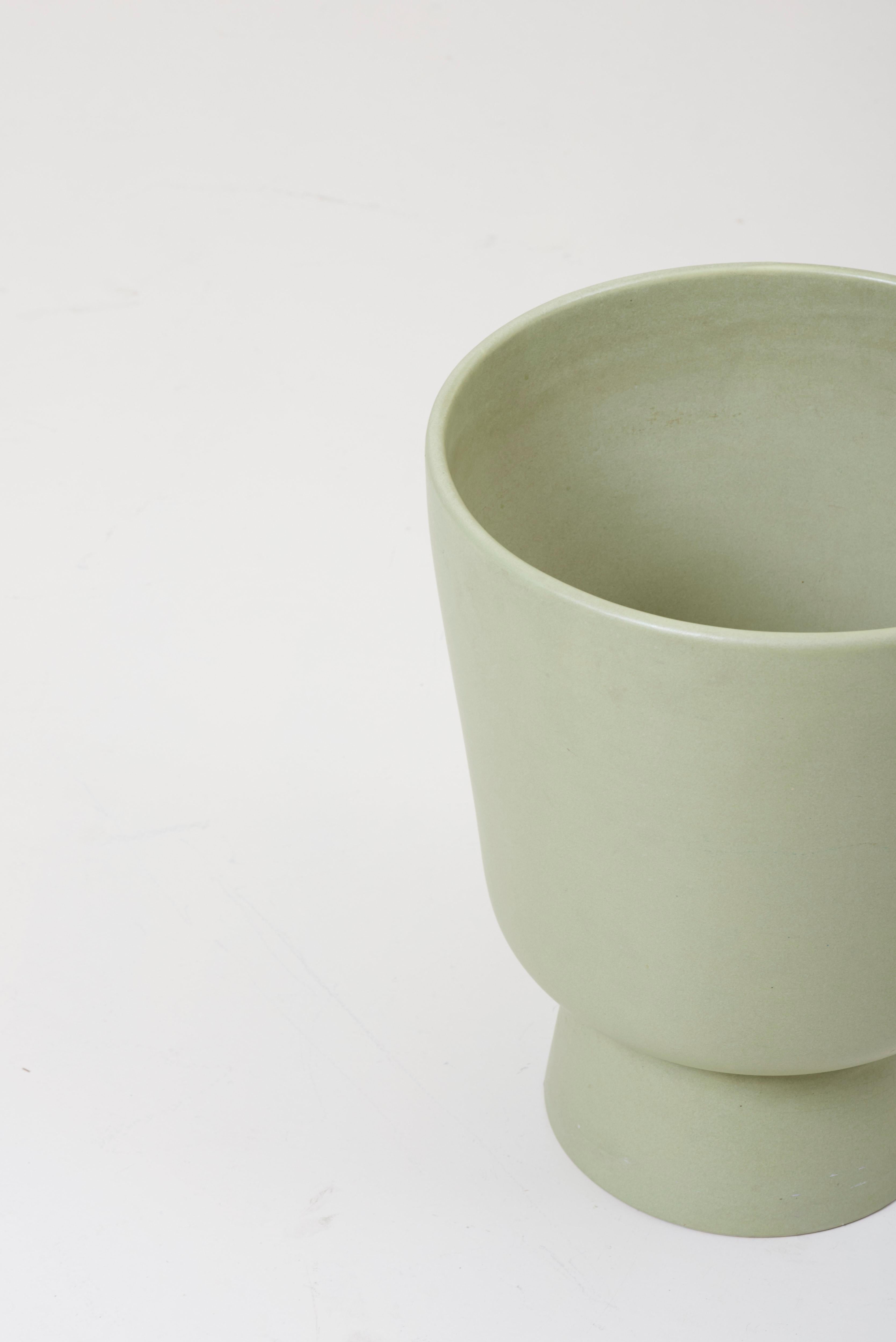 Mid-Century Modern Malcolm Leland Chalice Planter, Architectural Pottery, 1960s For Sale