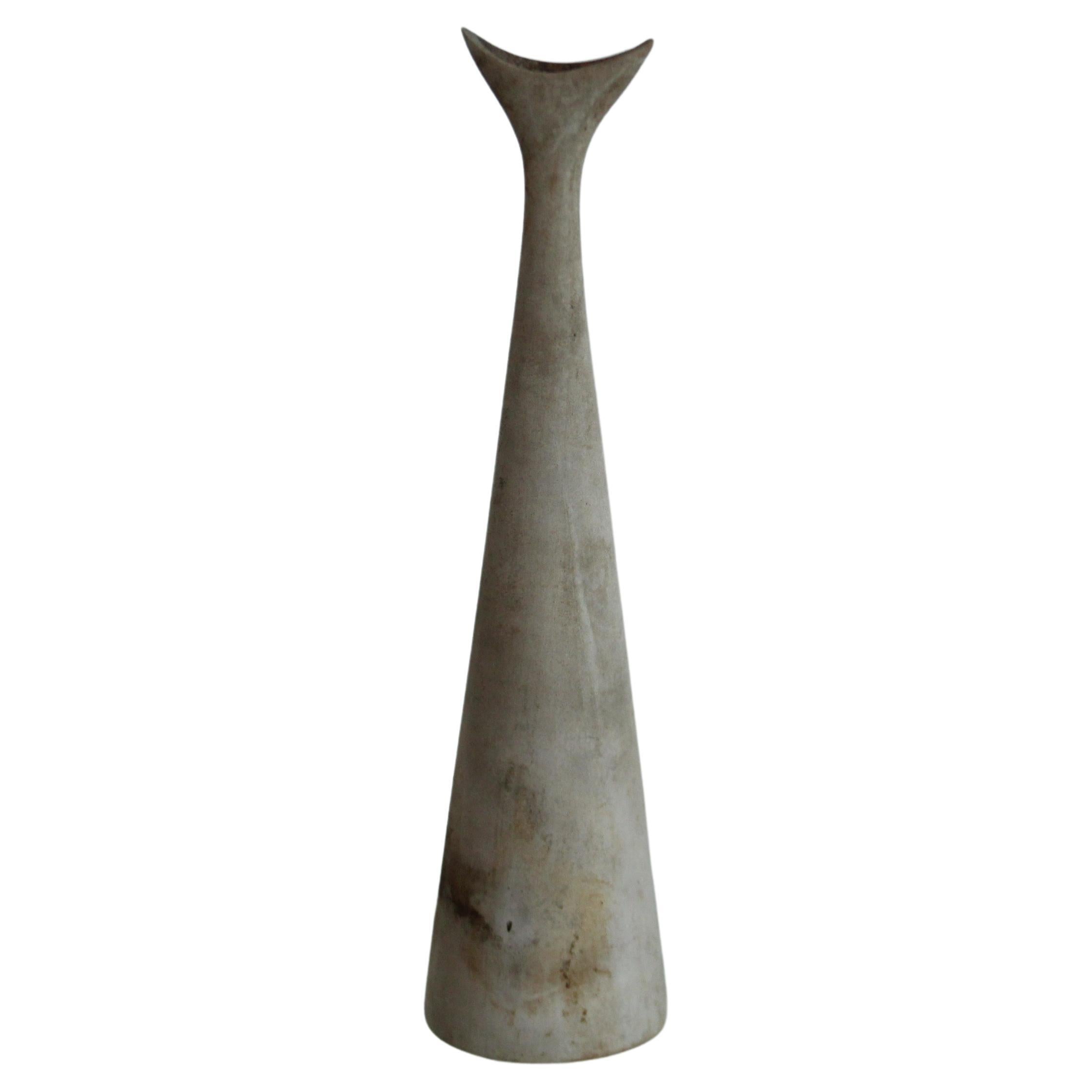 Malcolm Leland Large Sculptural Bisque Ceramic Vase, 1950s 6