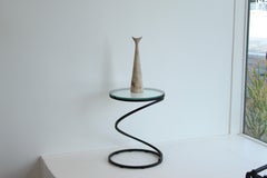 Malcolm Leland Large Sculptural Bisque Ceramic Vase, 1950s