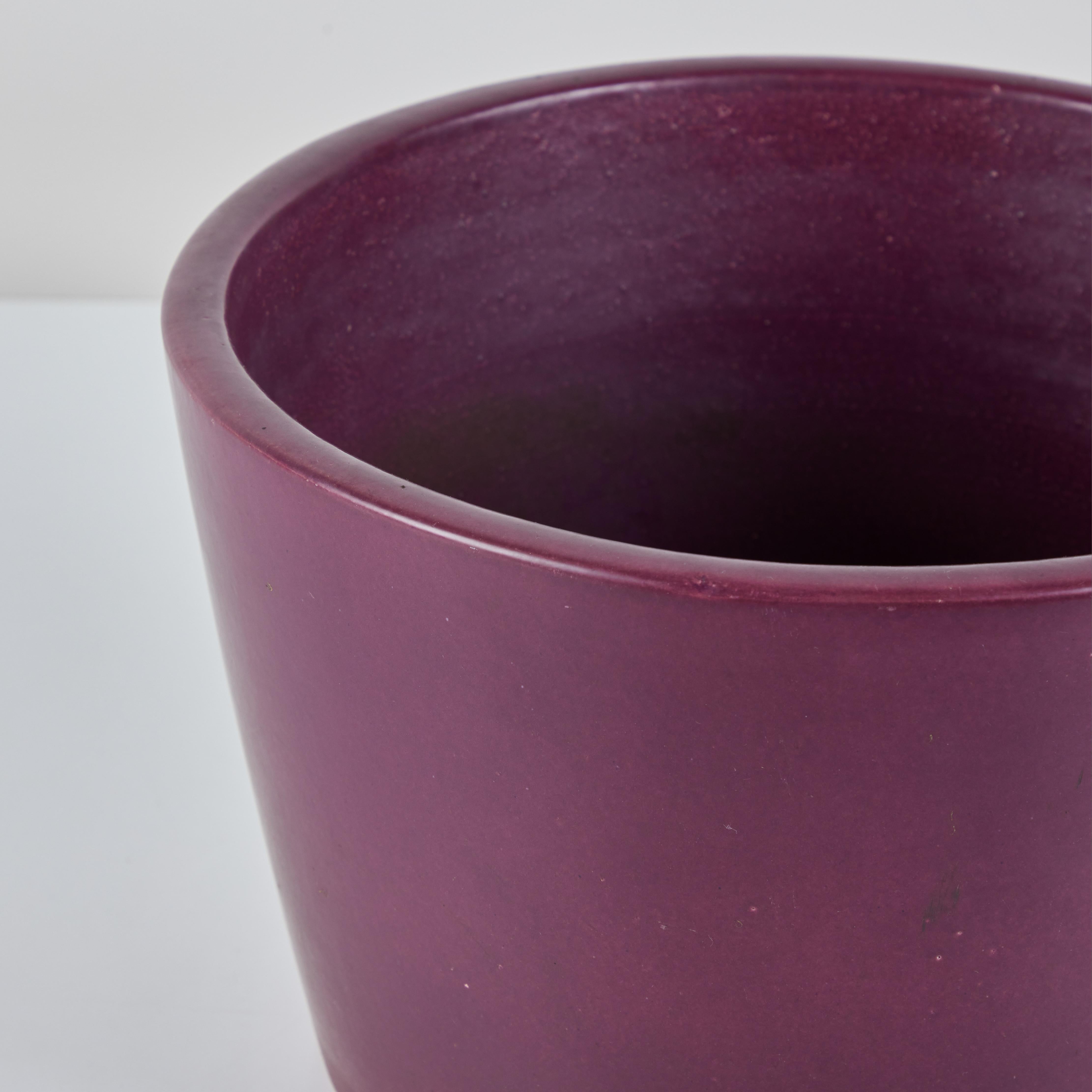 Malcolm Leland Purple Planter for Architectural Pottery In Excellent Condition For Sale In Los Angeles, CA