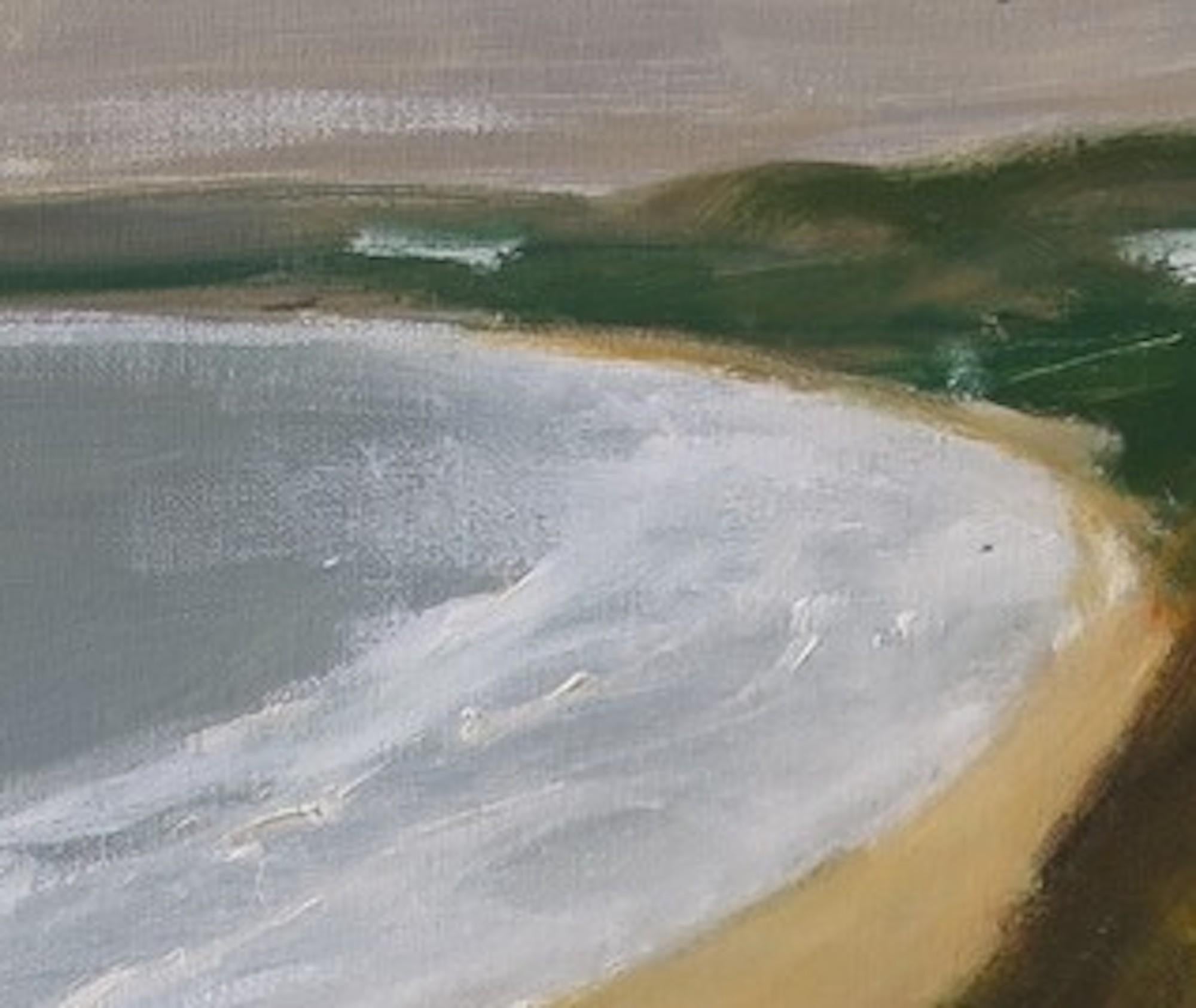 Filey Bay, April 17, Meereslandschaftskunst, Himmelskunst, Originalkunst, Yorkshire (Realismus), Painting, von Malcolm Ludvigsen