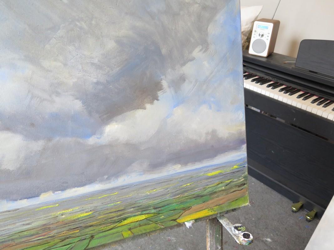 From Garrowby Hill, Contemporary Landscape Painting, Original Skyscape Art For Sale 5