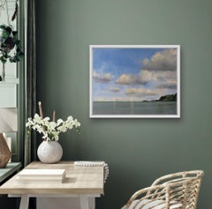 Whitby Clouds, sky art, cloud art, original art, affordable art, plein air art