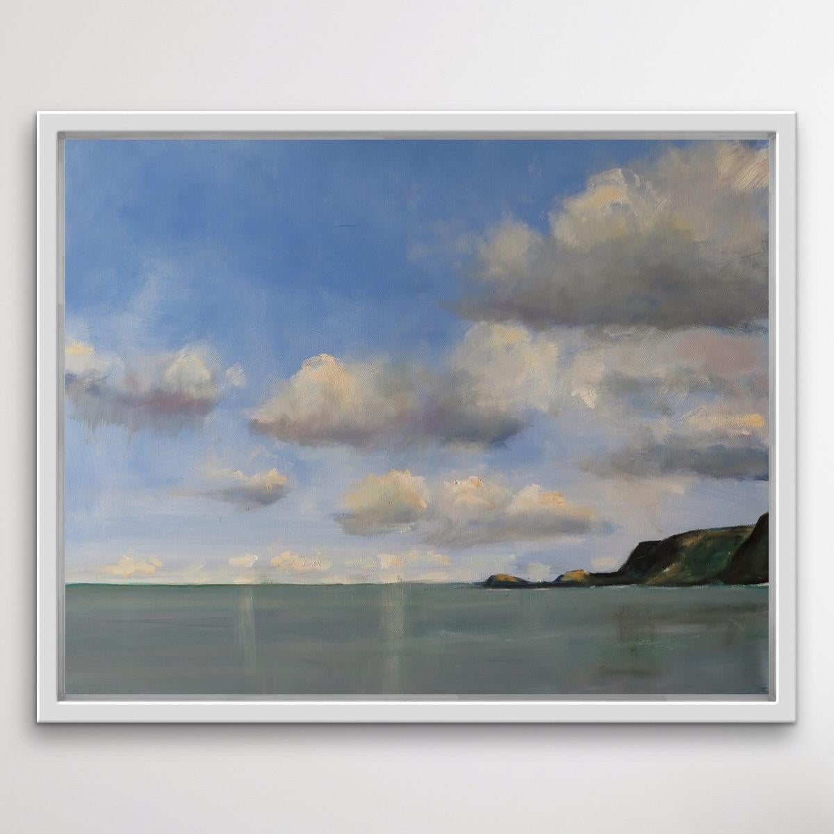 Whitby Clouds, Wolkenkunst, Original-Kunst, erschwingliche Kunst, Pleinair-Kunst im Angebot 2