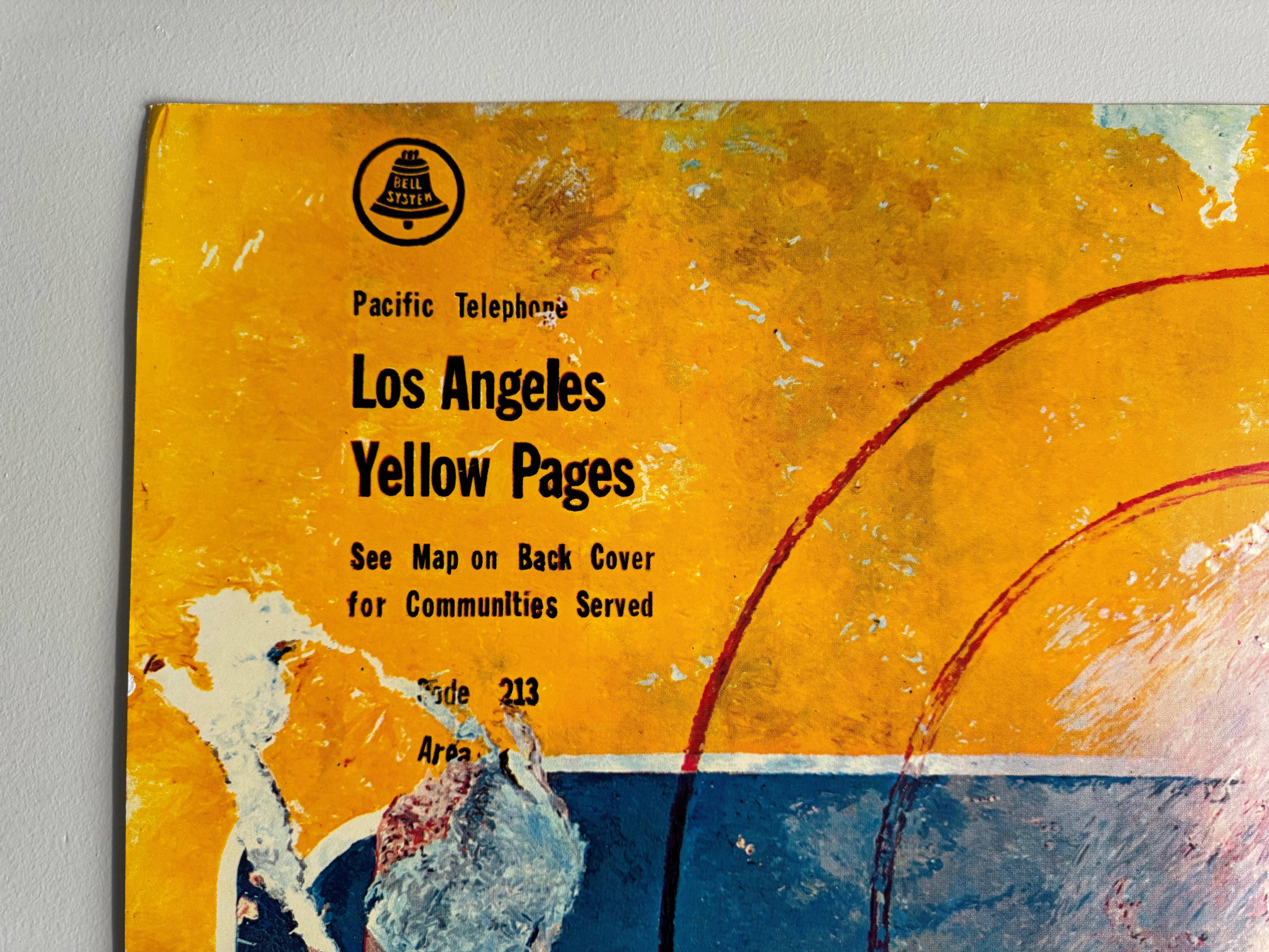 Américain Impression publicitaire « Pacific Telephone, LA Yellow Pages » de Malcolm Morley en vente