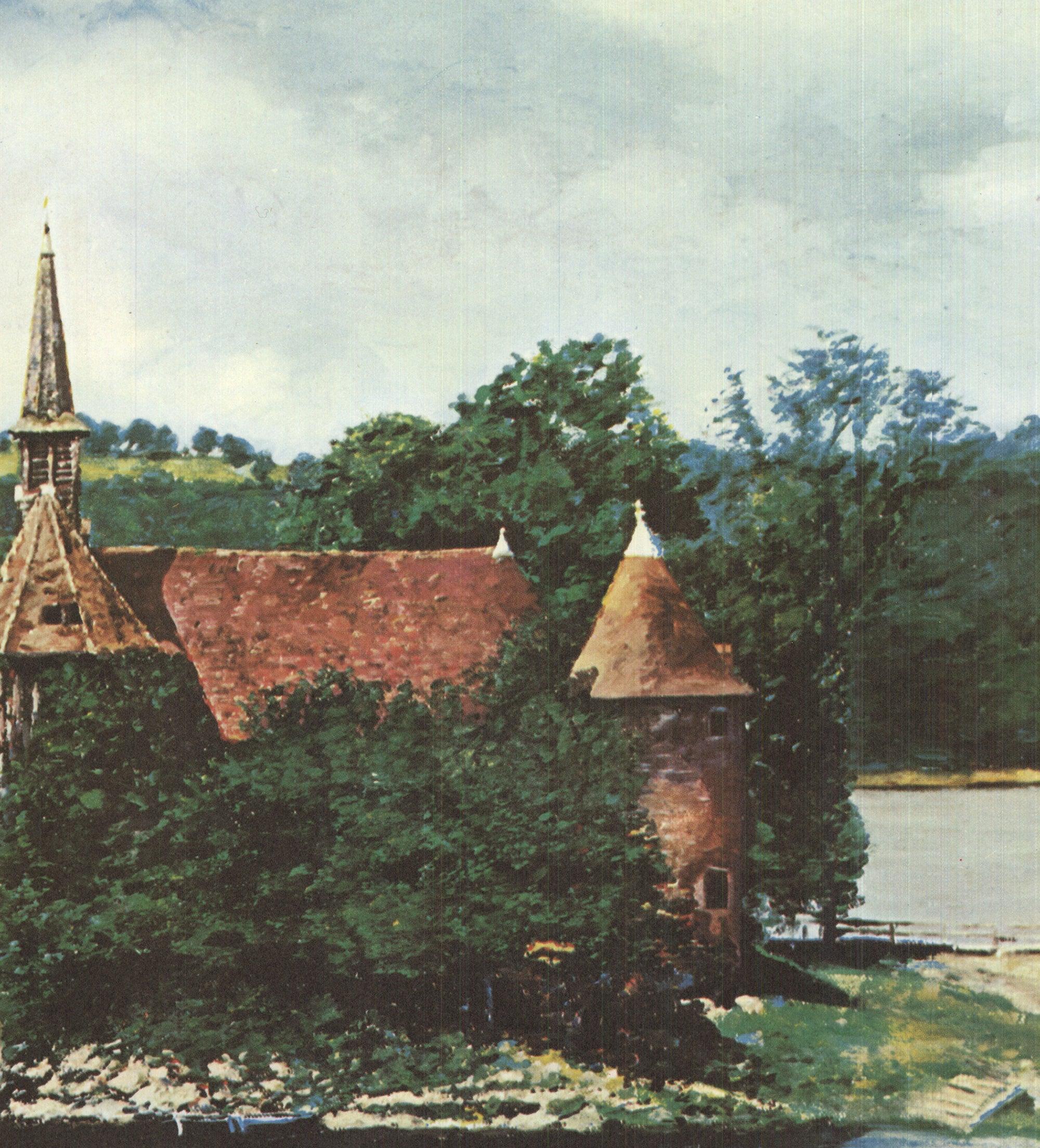 Malcolm Morley 'Rhine Chateau' HAND SIGNED Limited Edition For Sale 1