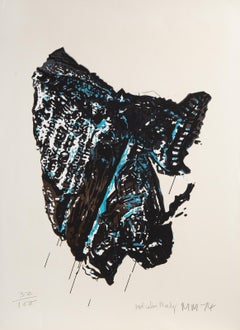 Asteroid, sérigraphie expressionniste abstraite de Malcolm Morley