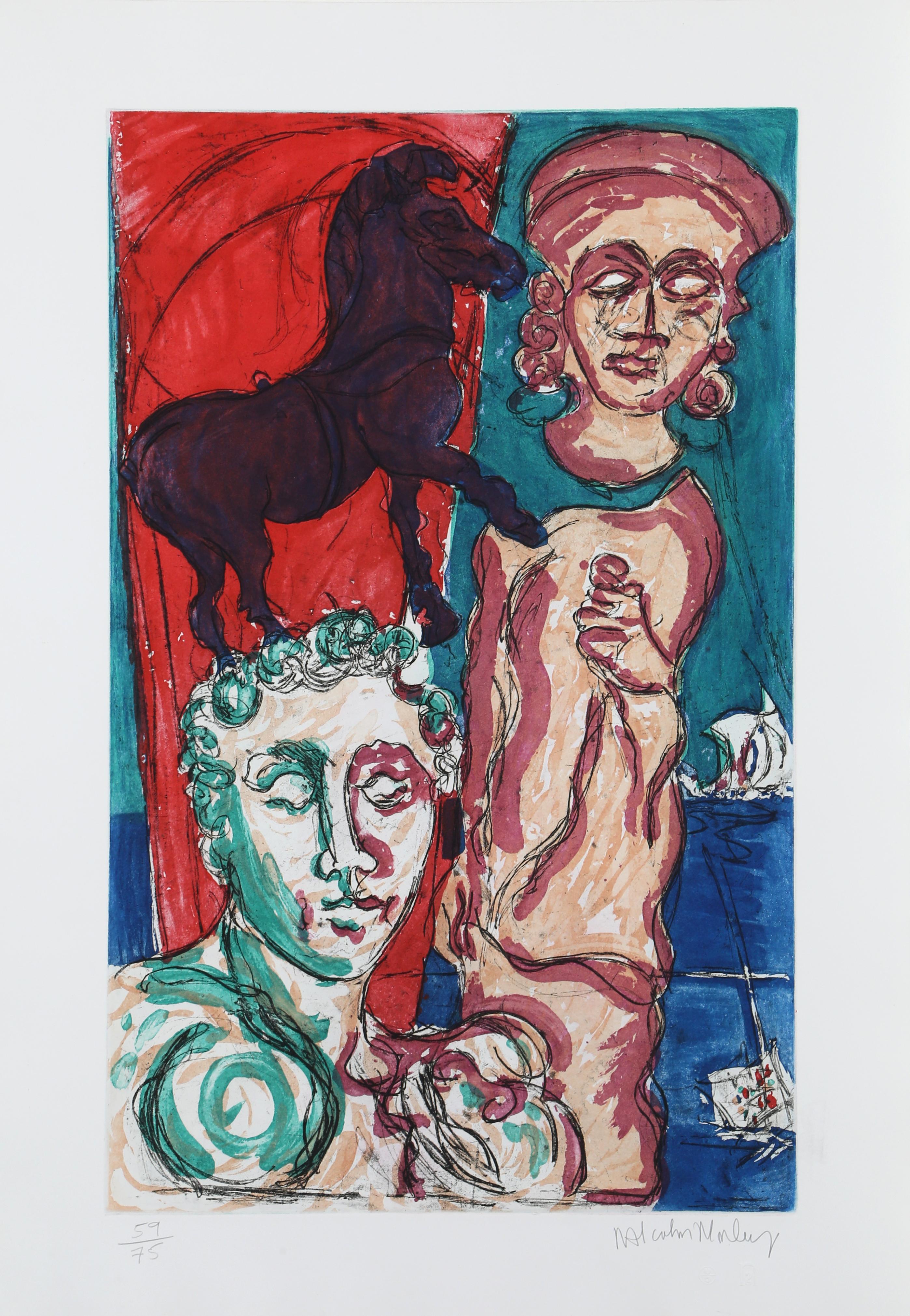 Artista: Malcolm Morley, Británico (1931 - 2018)
Título: Falacias de Enoc 3
Año: 1983
Técnica: Aguafuerte con aguatinta, firmado y numerado a lápiz
Edición: 59/75
Tamaño de la imagen: 32,5 x 20,5 pulgadas
Tamaño: 99,06 x 69,85 cm (39 x 27,5 pulg.)
