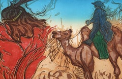 Fallacies of Enoch I, acquaforte acquatinta surrealista firmata da Malcolm Morley