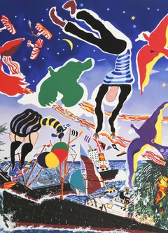 Tankerton Bay, serigrafia pop art di Malcolm Morley