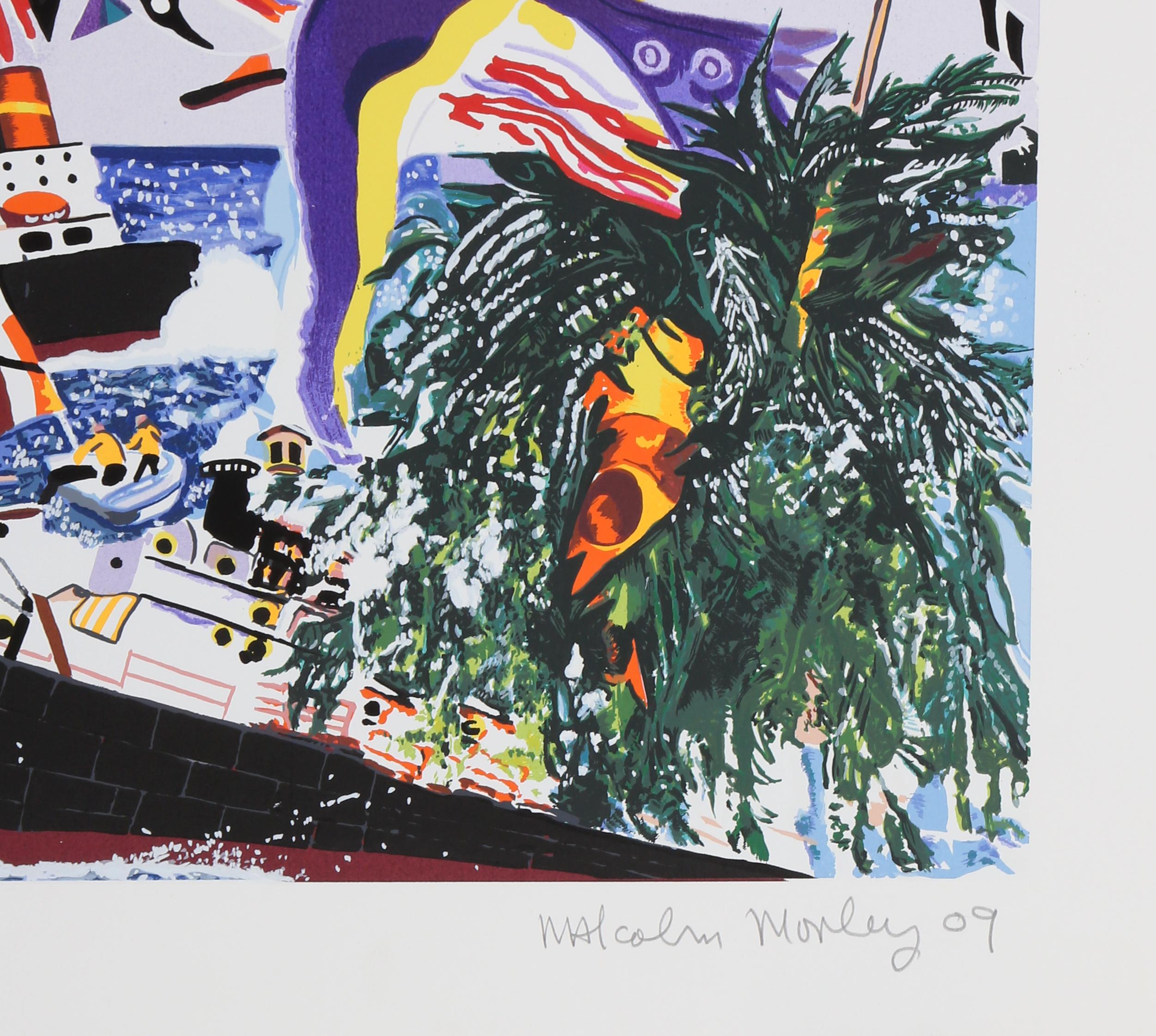 Tankerton Bay, serigrafia pop art di Malcolm Morley in vendita 3