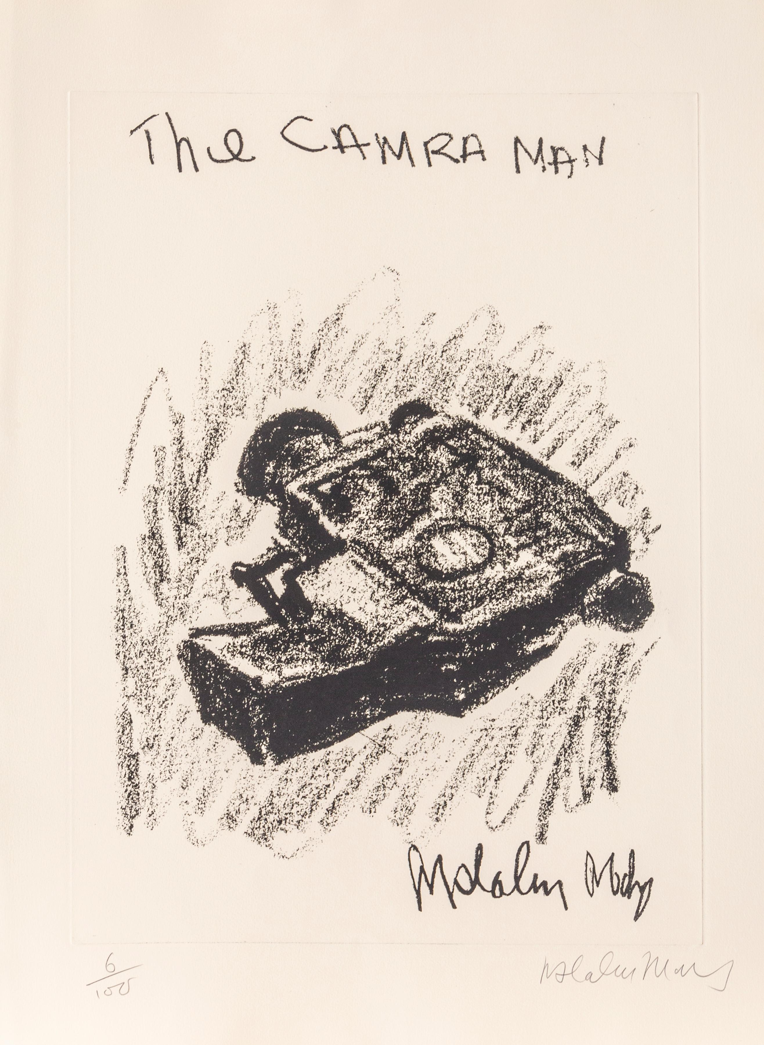 L'homme Camra
Malcolm Morley, Britannique (1931-2018)
Date : vers 1980
Eau-forte, signée et numérotée au crayon
Edition de 100
Taille : 30 in. x 22.5 in. (76,2 cm x 57,15 cm)